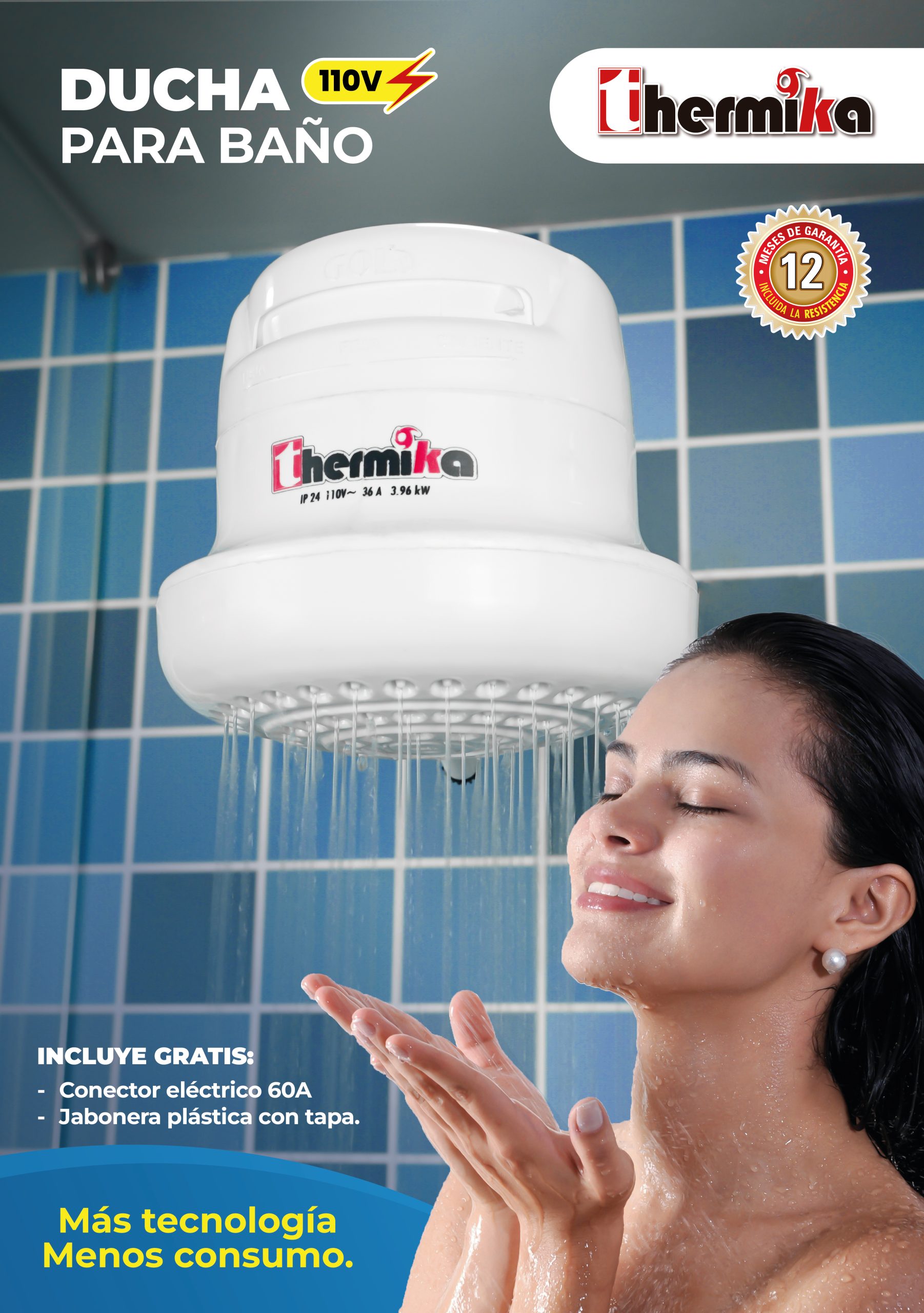 DUCHA DE BAÑO ELECTRICA THERMIKA